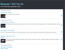 Tablet Screenshot of becauseitoldyouso.com